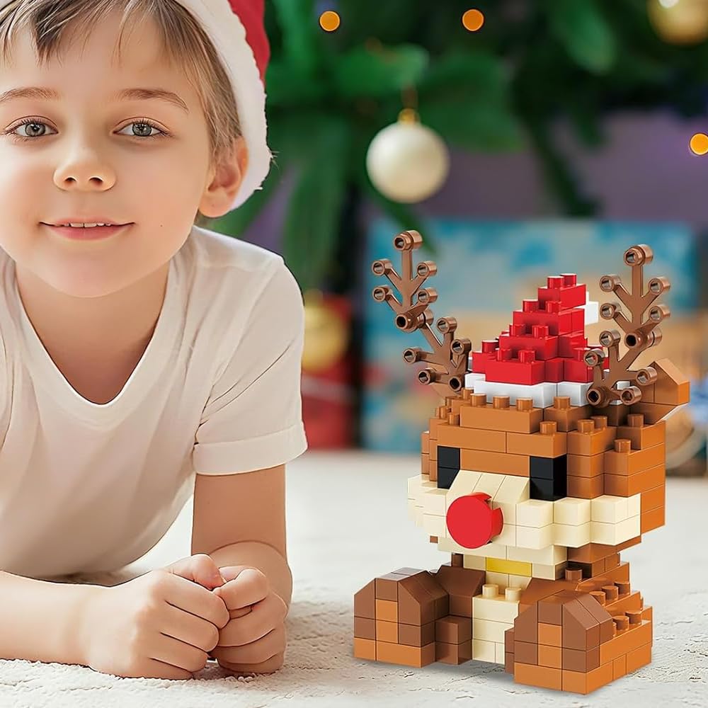 Elk Holiday Figurines Statue Cute Figurines Decor for Christmas Decorations
