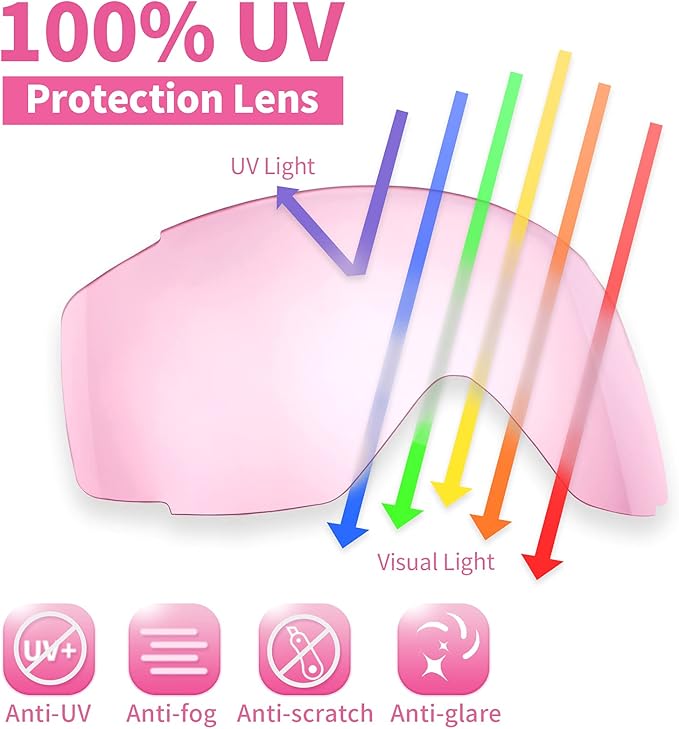 Freela Kids Ski Snowboard Goggles for Toddler(3-14) Youth Anti Fog Anti UV Goggles Girls Boys Snow Skiing Equipment
