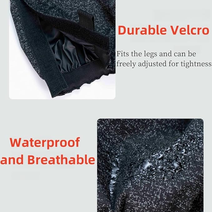 Leg Gaiters, Waterproof,Lightweight and Adjustable, Snow Boot Gaiters, for Men and Women Hiking, Walking, Hunting, Backpacking,Skiing, Mountaineering