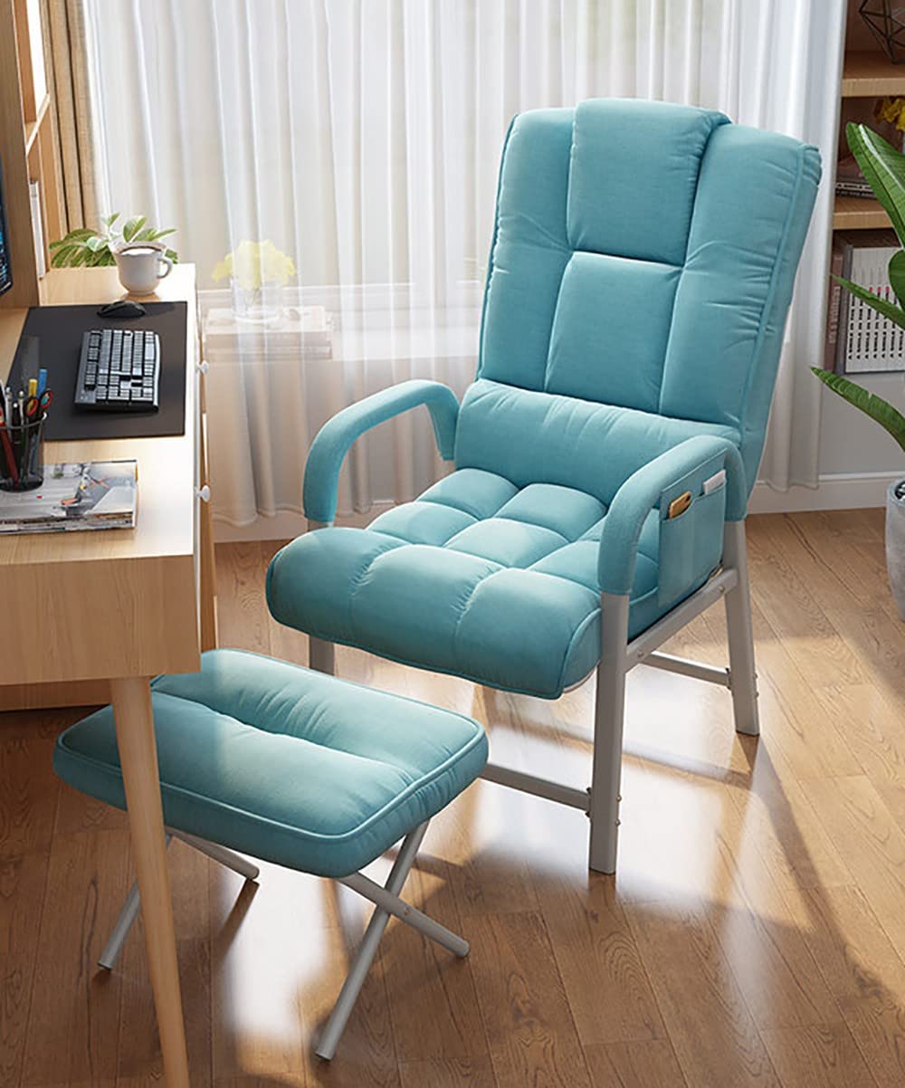 Cross Kneeling Meditation Chair，Kneeling Ergonomic Chair Office Chair Recliner with Footrest, Ergonomic Gaming Chair Napping Chair, Adjustable Angle, with Sturdy Iron Frame and Comfortable C