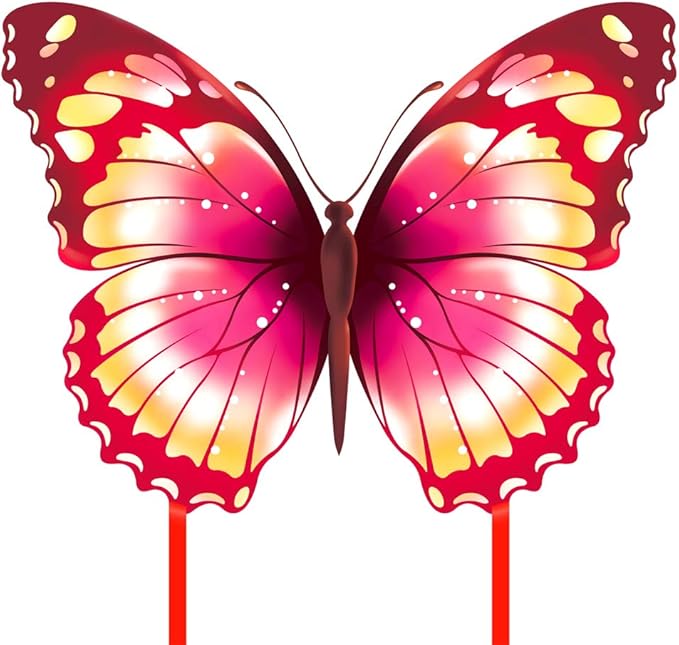 Mint's Colorful Life Butterfly Kite for Kids & Adults Easy to Fly, Large Single Line Kites with 300ft String Kite Handle