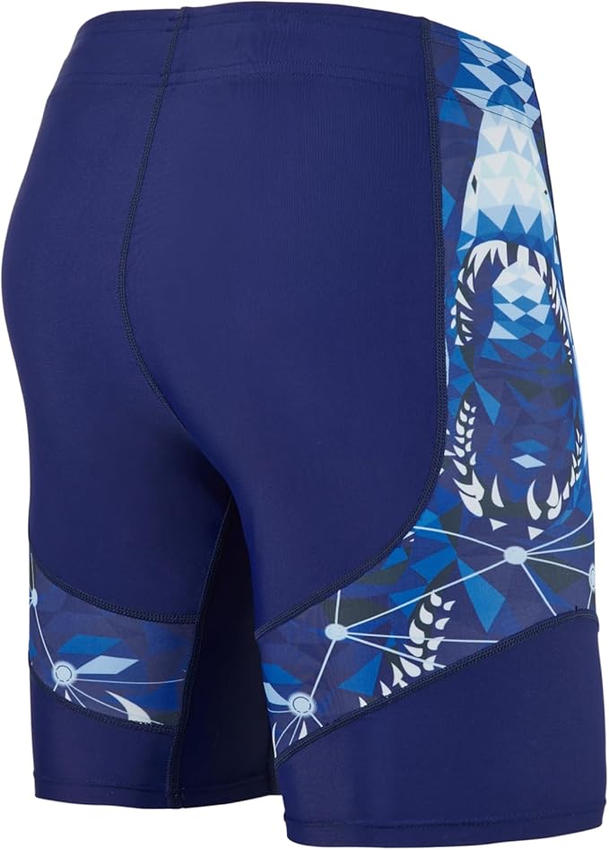 HUGE SPORTS Men's Rash Guard Swim Shorts Compression Swimming Jammer Cool Dry Active Swimsuit Workout Shorts Sports Tights