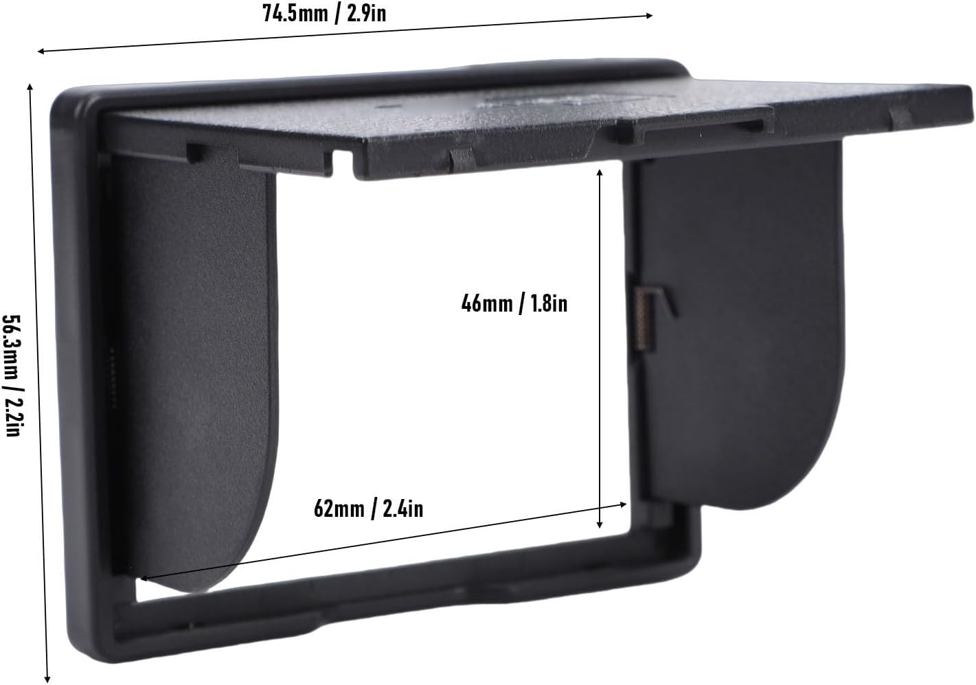 3.2 Inch Zopsc Camera Viewfinder Sunshade, Foldable LCD Screen Sun Hood for Camera Screen, Compatible with Select DSLR