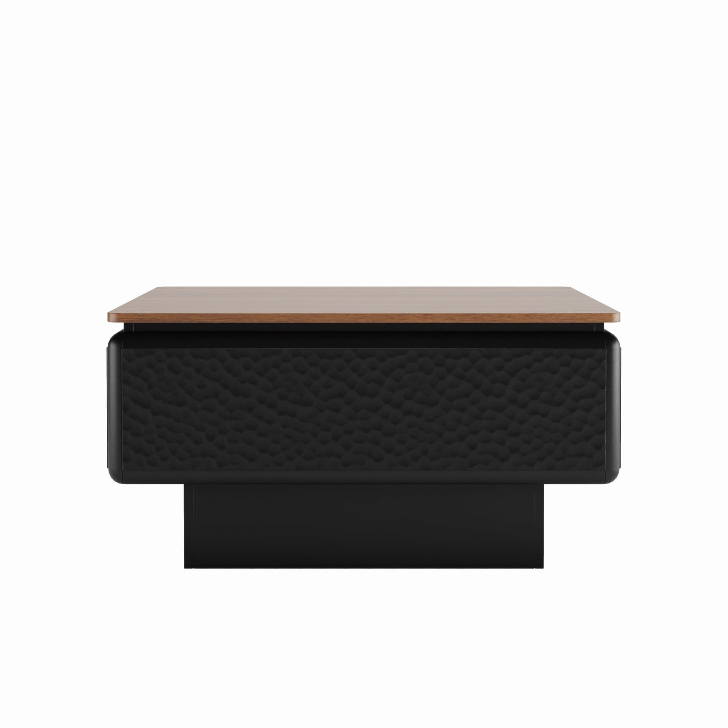 KEIKI 31" Lift-Top Coffee Table with Hidden Storage, Adjustable Height Square Coffee Table, Modern Wood Farmhouse Coffee Table for Living Room, Space-Saving, Black