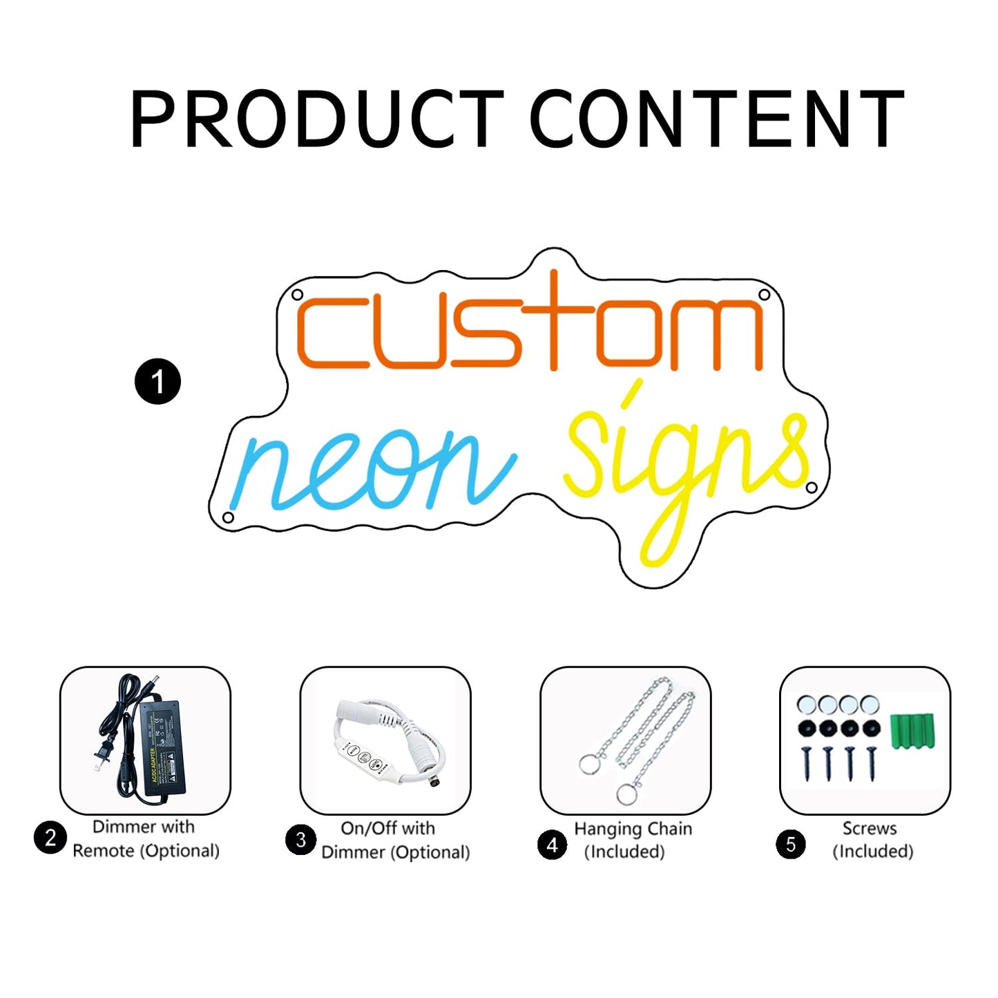 OBTAIN Custom Neon Signs, Neon Sign Customizable for Wall Decor, Personalized Neon Sign for Wedding Birthday Party Gift Party Bar Game Room Home Business Shop Name Logo Neon Sign