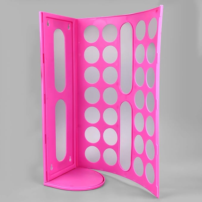 Lunies Wall Mount Bag Dispenser Large Capacity Plastic Bag Vinyl Holder - Multiple Large Holes for Easy Access Bags Great for Shopping Bags/Grocery Bags/Vinyl Storage Pink 2 Pack