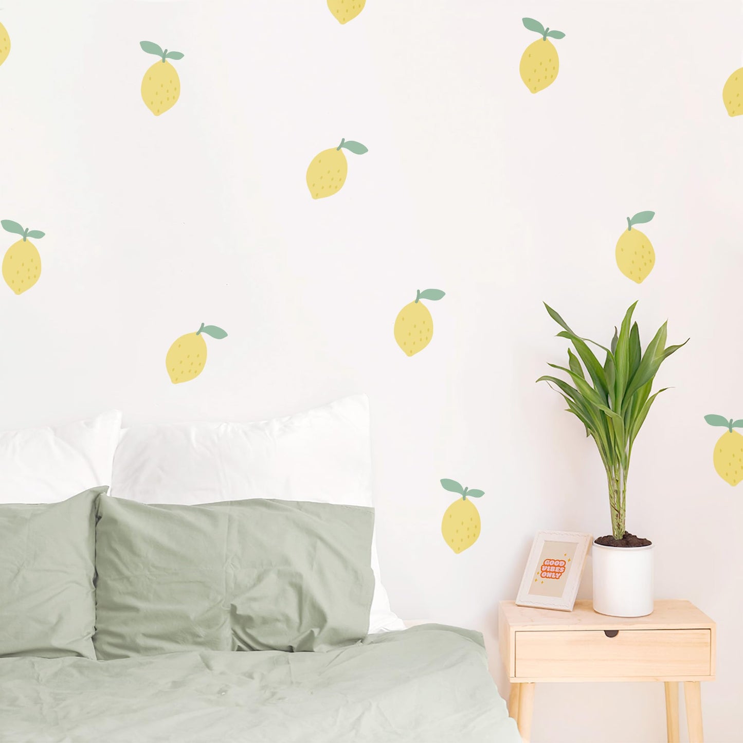 Teddylabels - Lemon Wall Decals - Easy-to-Apply & Removable Wall Stickers: Transform Your Toddlers Bedroom with Durable, Vibrant Peel-and-Stick Wall Decor – Stickers for Kids