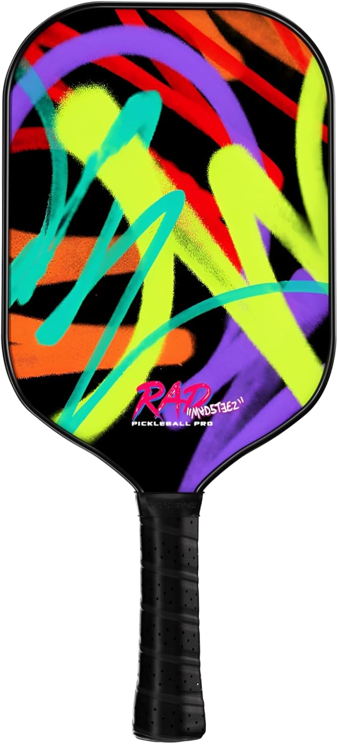 RAD Pro Pickleball Paddle Set – USAPA Approved – T700 Carbon Fiber Surface & 16mm Full-Cell Polypropylene Honeycomb Core for Power & Control – Includes Outdoor Pickleballs & Tote Bag