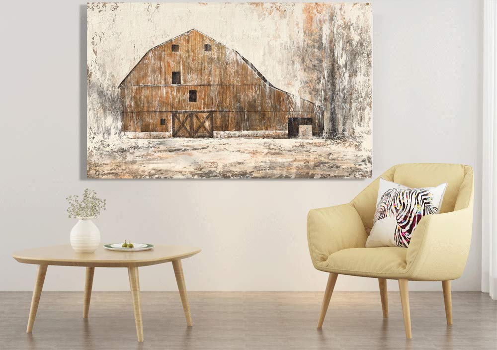 Yihui Arts Farmhouse Rustic Wall Decor Canvas Wall Art Painting Pictures for Dinning Room
