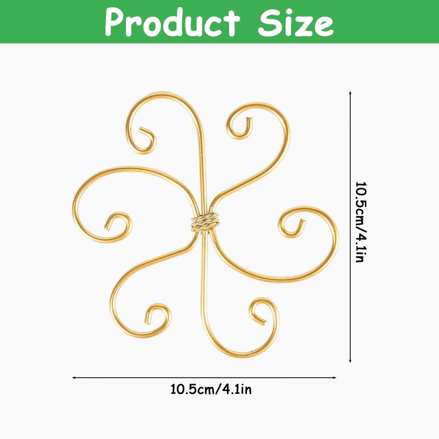 5 Pcs Plant Stem Support, Iron Monstera Plant Support, Durable Hook Stem Supports for Healthy Growth, Bamboo Clamp Set for Leaf Stabilization and Support, Ideal Present for Plant Lovers
