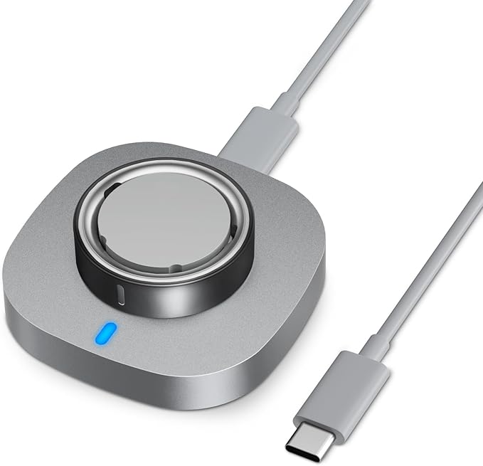 Compatible with Oura Ring Gen 4 Charger Size 9, Fast Charging Dock with USB-C Cable