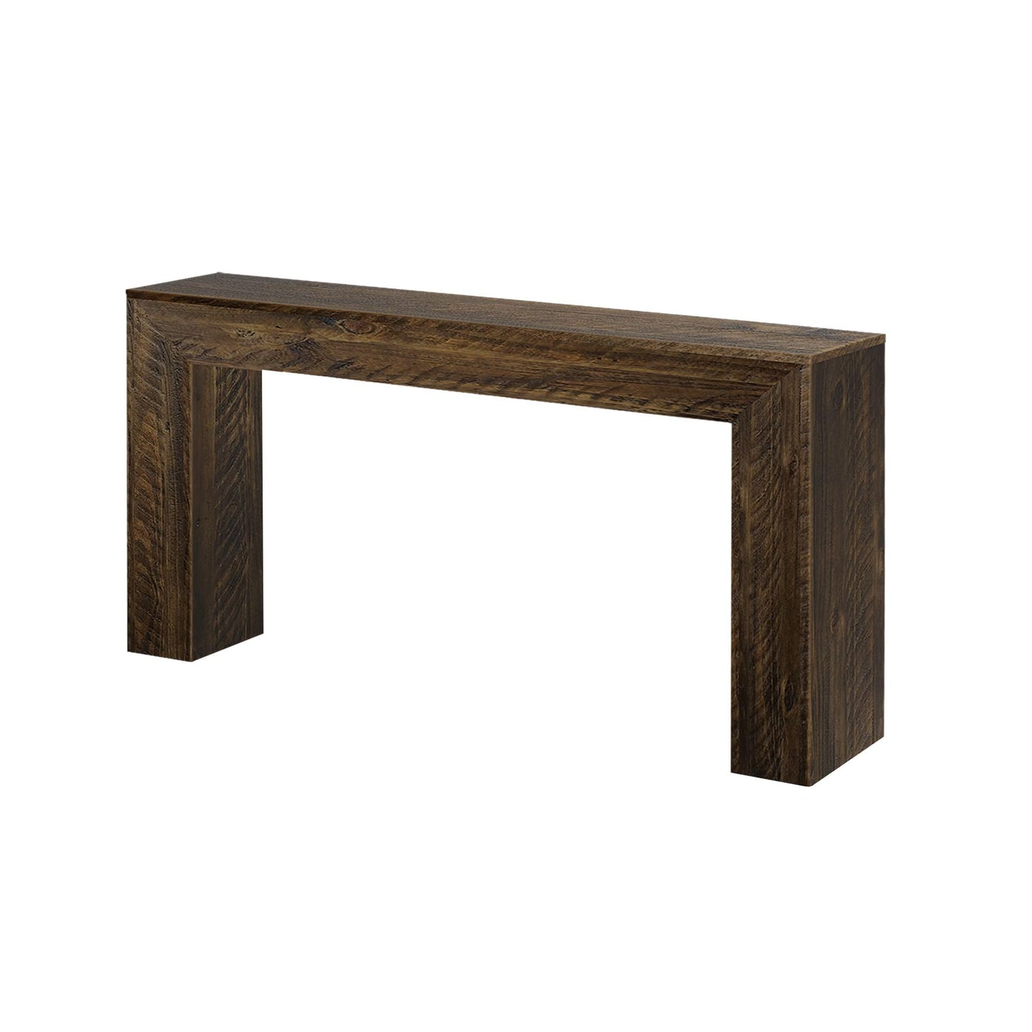 Plank+Beam 66 Inch Camden Console Table - Solid Pine Wood, Easy Assembly for Living Room or Entryway, Rustic Barnwood