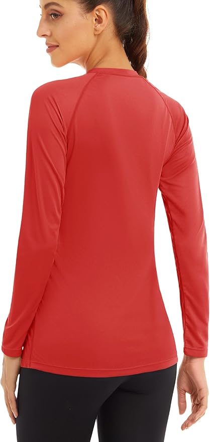MAGCOMSEN Women's 2 Pack Long Sleeve Shirts UPF 50+ Sun Protection Quick Dry Swim Shirt for Rash Guard Fishing Workout