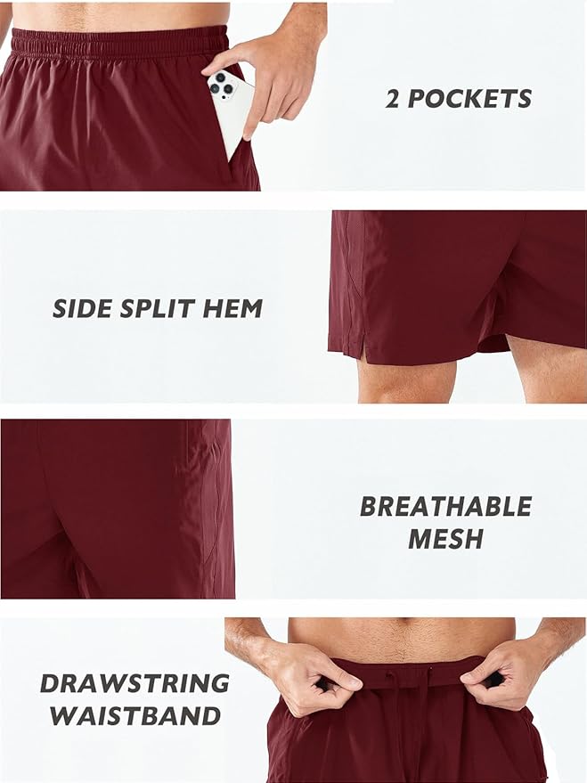 NORTHYARD Men's Running Athletic Shorts 5'' Workout Gym Tennis Short Quick Dry Lightweight Active Sports Basketball