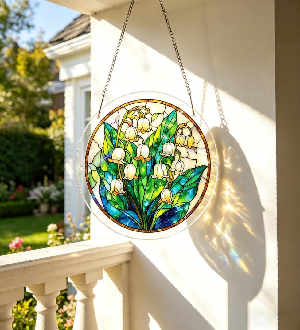 Jigsaw Puzzle Suncatcher,Sun Catcher Puzzle Acrylic Puzzle Garden Window Hanging DIY Suncatcher Kits Home Decor Gift