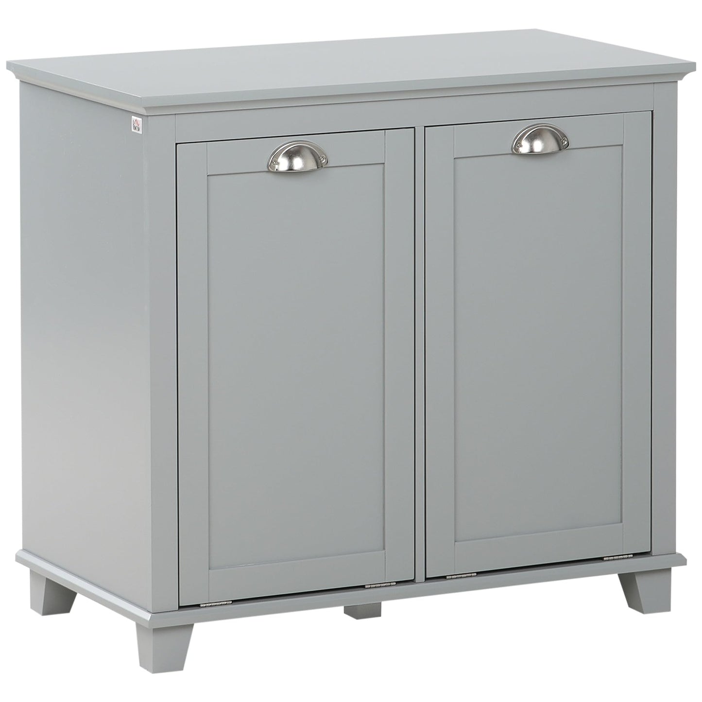 Modern Tilt-Out Laundry Sorter Cabinet, Bathroom Storage Organizer with Two-Compartment Tilt-Out Hamper,for The Kitchen