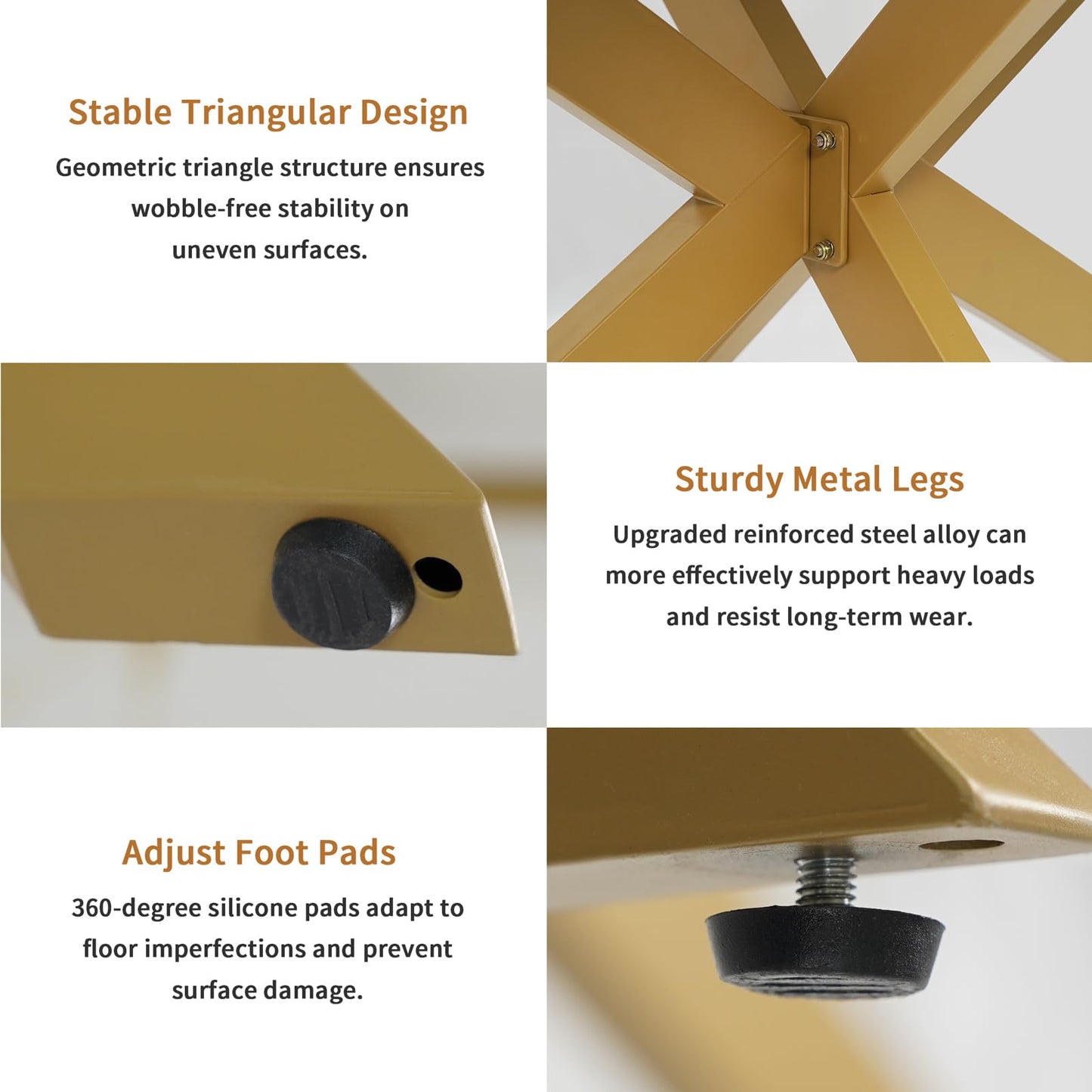 63"-79" Extendable Dining Table for 6-10 People, Modern Rectangle Extendable Kitchen Table with Gold Faux Marble Tabletop and Gold Metal Cross Legs for Restaurant/Dining Room/Kitchen/Living Room