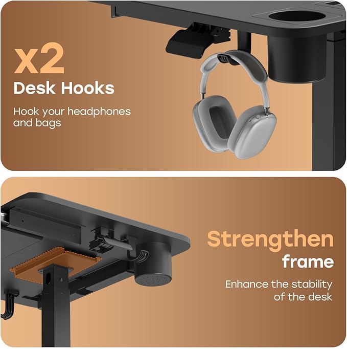 Small Mobile Standing Desk with Drawer, 23.6"x19.7" Rolling Laptop Cart on Wheels, Height Adjustable Sit Stand Computer Workstation with Storage for Compact Space, Black