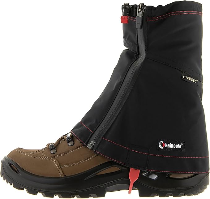 Kahtoola LEVAgaiter Mid GTX Gaiters, Waterproof Gore-TEX Shoe & Boot Protection for Mountaineering, Off-Trail Hiking in Mud, Snow & Ice