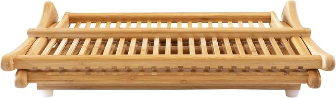 Totally Bamboo Eco Collapsible Bamboo Dish Drying Rack