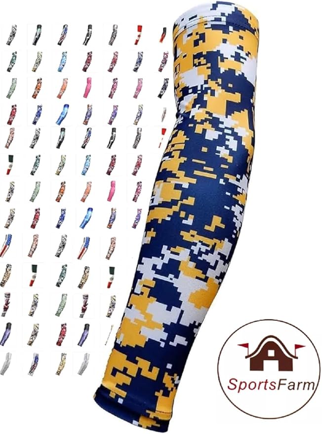 Youth & Adult Sizes Moisture Wicking Compression Arm Sleeve (1 Sleeve) (Over 100 Colors Available in Our Store)