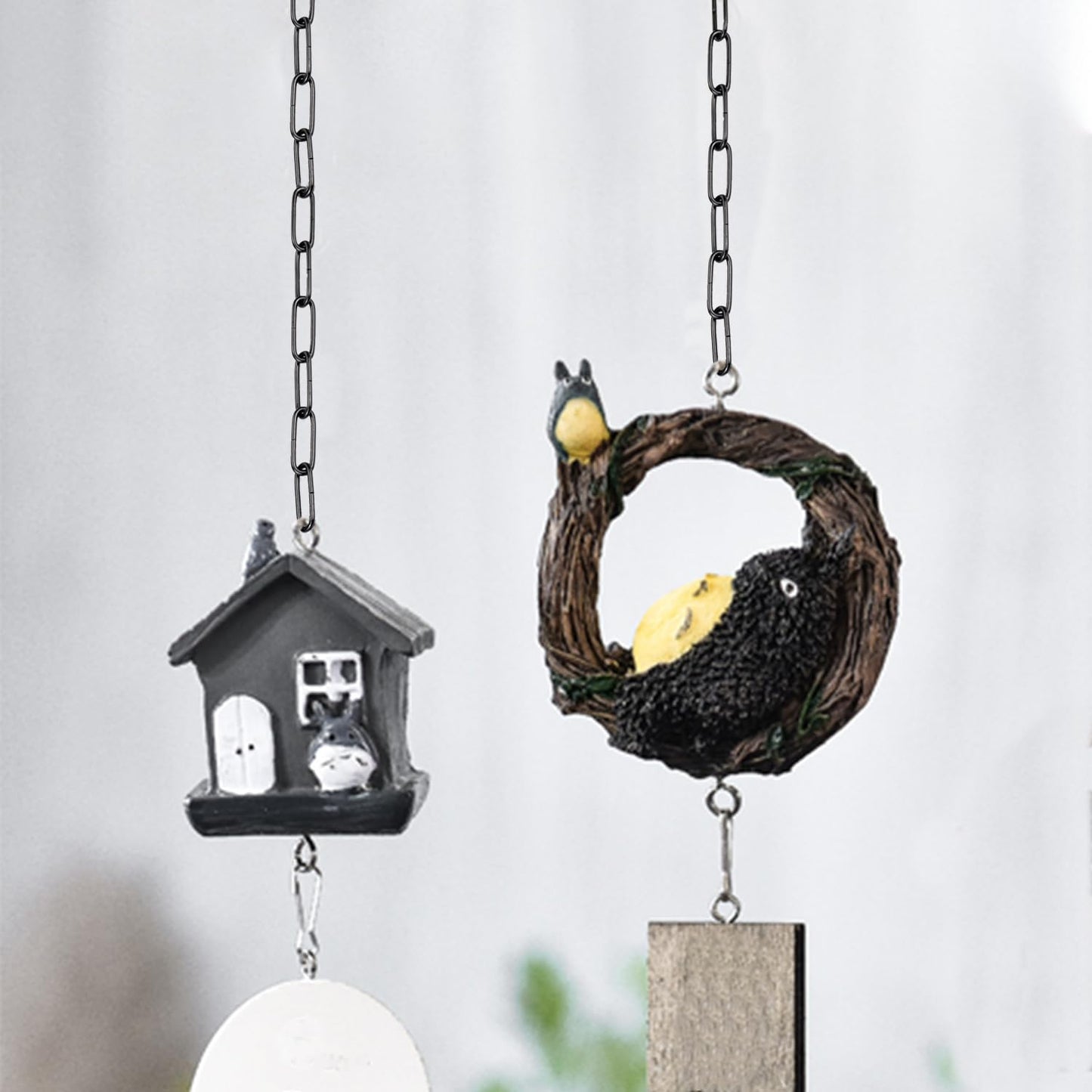 Hedume 6 Pack Black Chain Extension, 36" Fixture Chain, Ideal Black Chain for Hanging Plants, Baskets, Lamp, Strong Hold