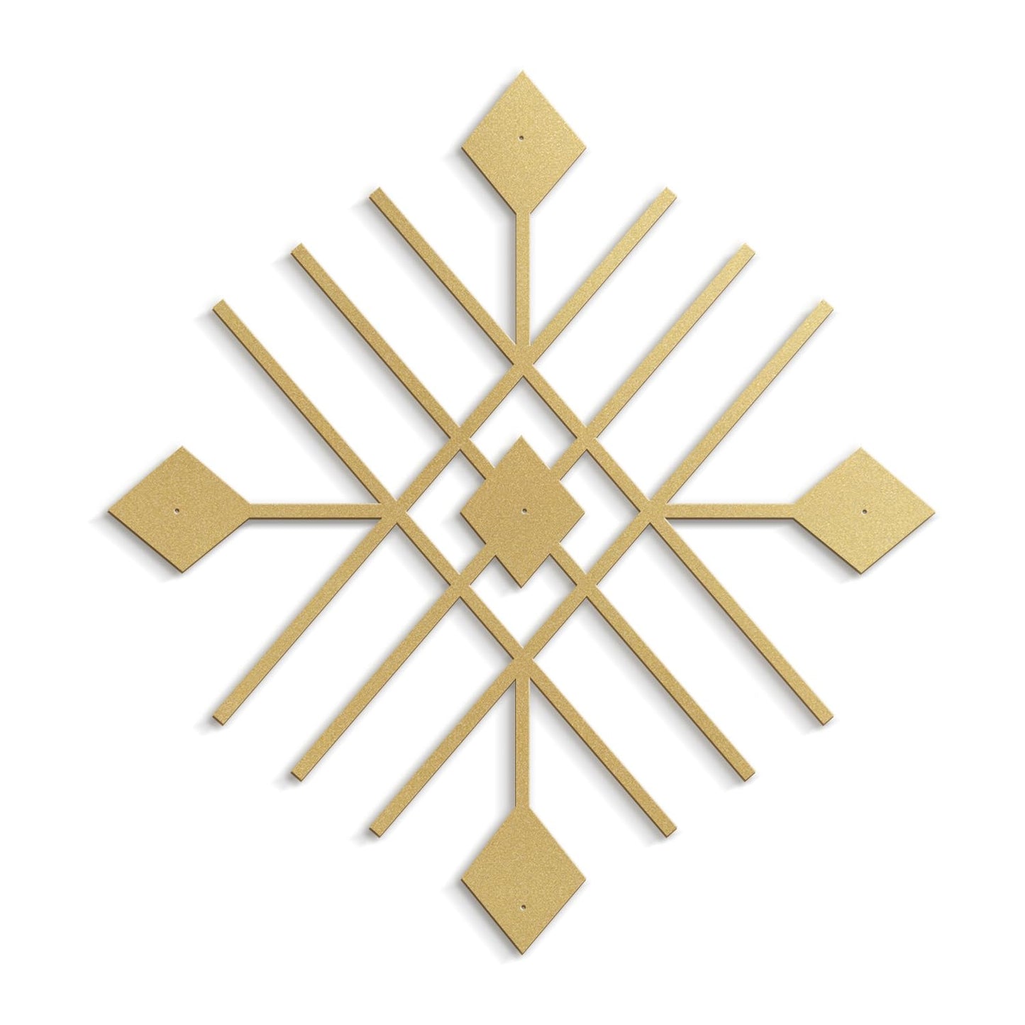 SIGNLEADER Metal Wall Decor Folk Symbol Mystery Minimalist Modern Luxury Wall Sculpture Hangings 3D Statue Home Decoration for Living Room, Bedroom, Bathroom, Kitchen, Fireplace, Office - 36" Gold