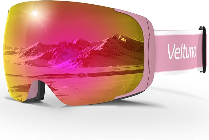 Ski Goggles for Men Women Adult & Youth, OTG Snowboard Goggles Anti Fog, Snow Goggles UV Protection Wide Vision