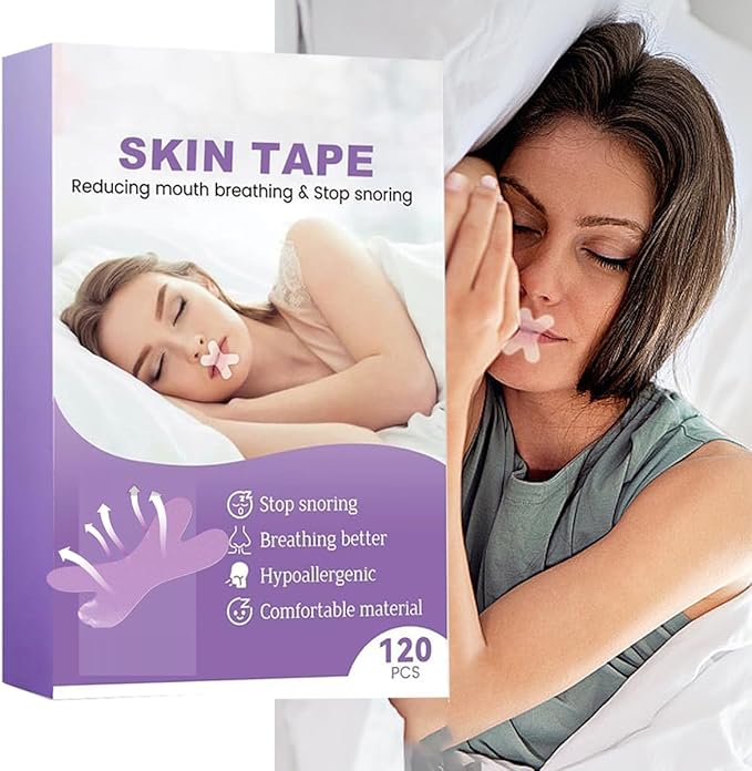 Mouth Tape for Sleeping(120 Pack) Finger Tape - Medical Tape - Foot Tape - No Sticky Residue & Easy to Tear - for Rock Climbing, Jiu-Jitsu, Finger Protection Tape