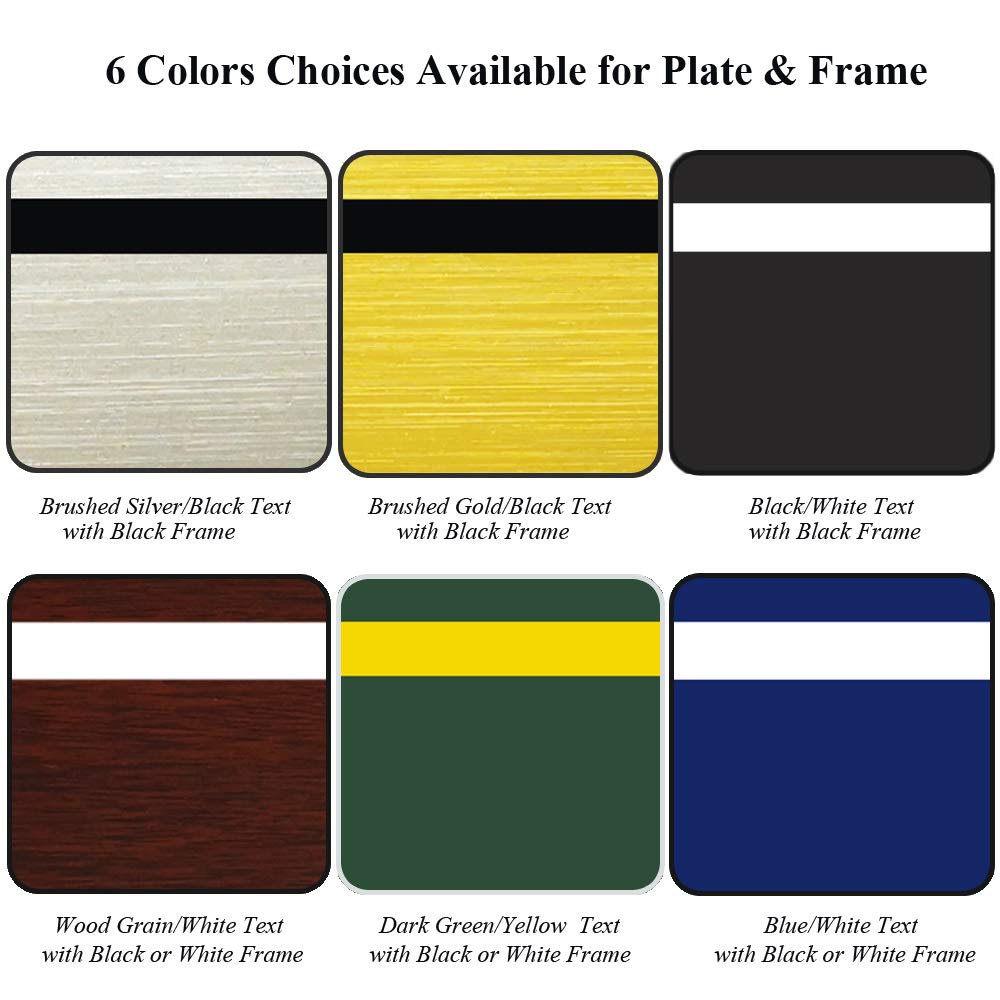 Custom Engraved Door Suite Wall Sign | Office Sign | Personalized Wall Plaque | Business Doctor Law Firm Home Office Cafe Shop | Up to 5 Text Lines Adhesive Backed or Simple Keyhole Mounti (6" x 6")