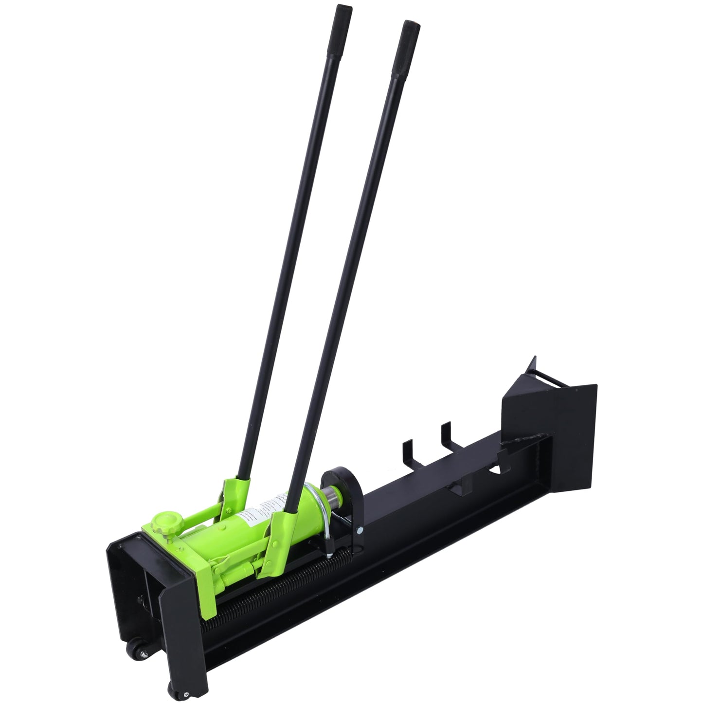 10 Ton Horizontal Log Splitter Wood Cutter Manual Hydraulic 2 Speed Wheel Hydraulic Log Splitter: Durable Manual Wood Splitter with Horizontal Full Steel Beam, Labor-saving Machine - Stable and Safe