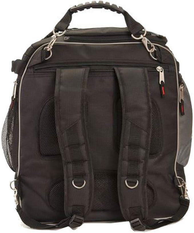 Athalon Heated Ski/Snowboard Boot Bag, Stores Gear Including Helmet, Goggles & Gloves, 12V Power, Grey & Black