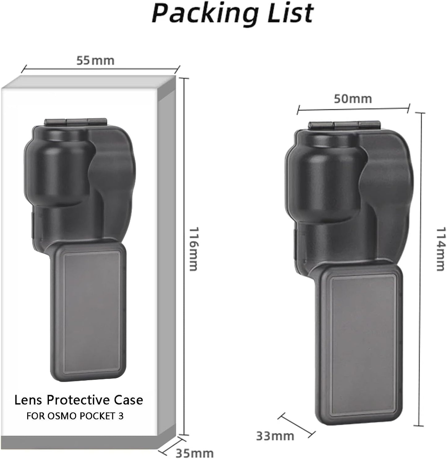 3 Pocket3 Lens Protector for DJI Osmo Pocket case,Lens Screen Protector Guard Case for Osmo Accessories