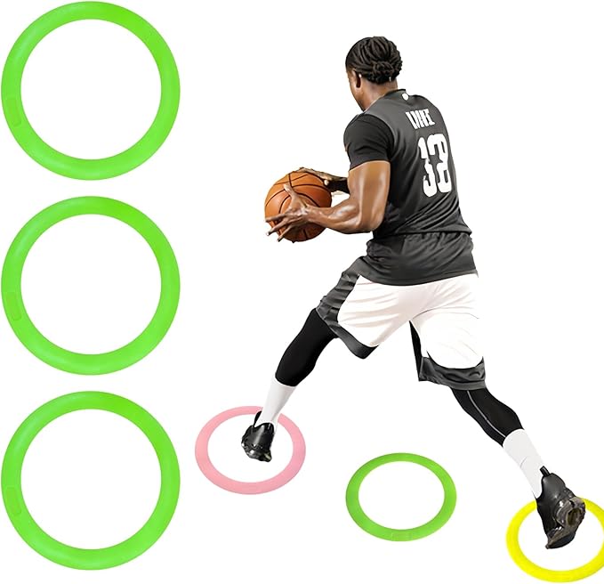 Colorful Anti Slip Safety Agile Ring Speed Ring 3 PCs Speed and Agility Training Equipment Basketball Training Equipment Sports Agility Training Skill Improvement Equipment