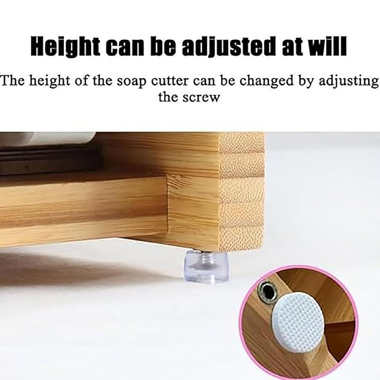 XQZMZSCP Wooden Soap Making Kit, Soap Cutter Machine with Hidden Storage Box and Size Scale, for Handmade Soap Loaf Cheese Butter Candles DIY