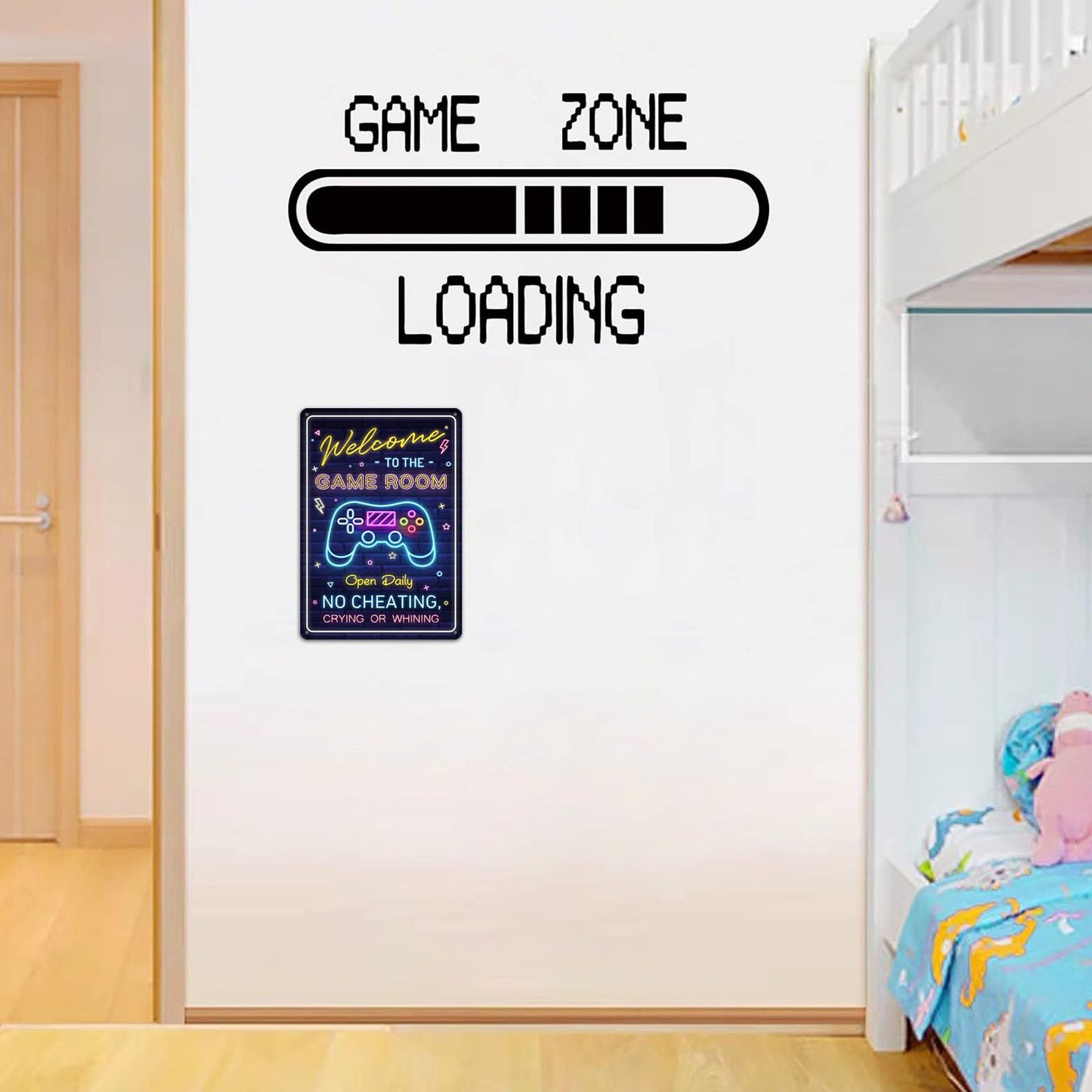 Welcome to the Game Room Sign - Cool Gaming Decor Gifts for Boys and Teens | Perfect Game Room Accessories and Decor, 12 x 8 Inch (268)
