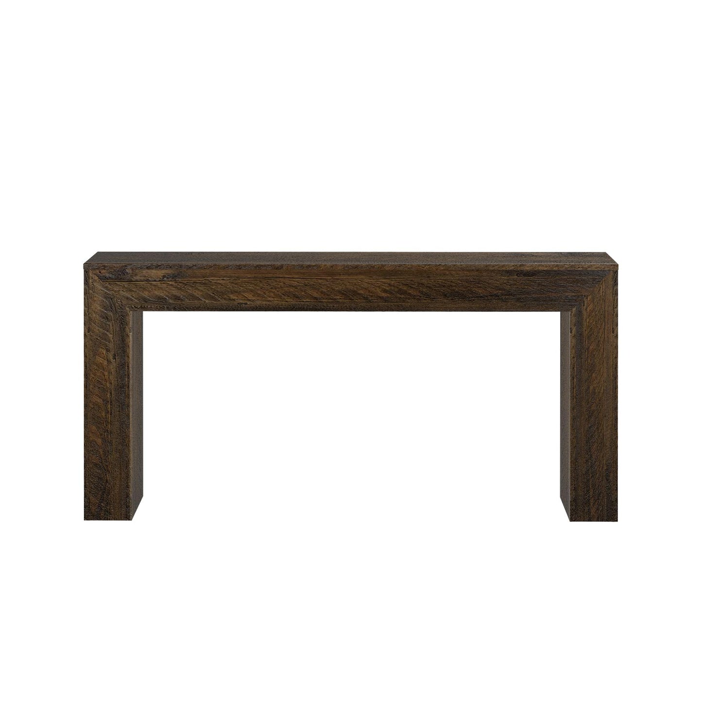 Plank+Beam 66 Inch Camden Console Table - Solid Pine Wood, Easy Assembly for Living Room or Entryway, Rustic Barnwood
