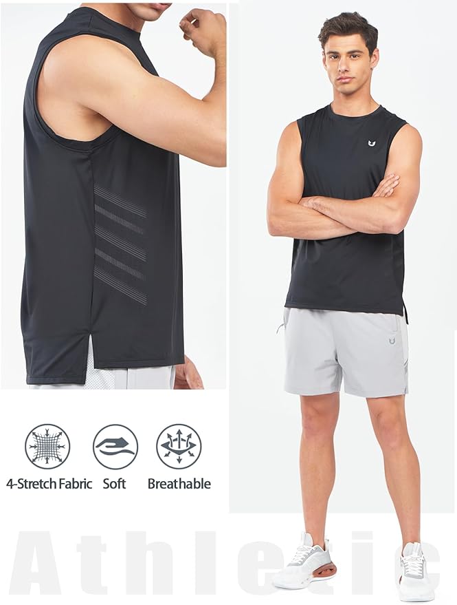 NORTHYARD Men's Athletic Workout Tank Top Running Gym Sleeveless Shirts Quick Dry Lightweight Training Sport Muscle Tank