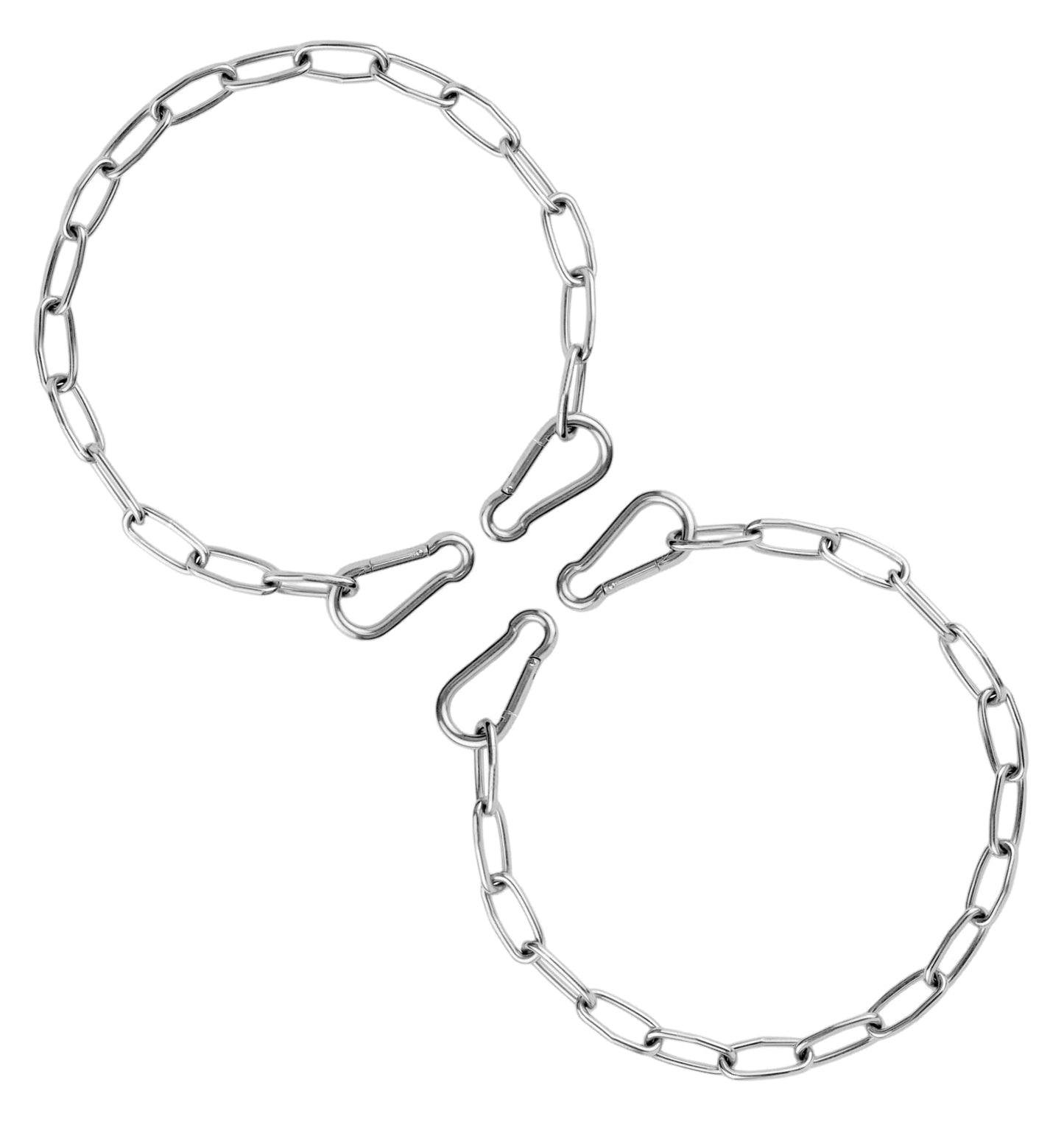 Gate Chain for Outdoor Fence - Rustproof Metal Gate Latch Chain with Hooks, Secure and Durable for Garden, Yard, and Farm Use - Easy Installation, Weather Resistant (2 Pack)
