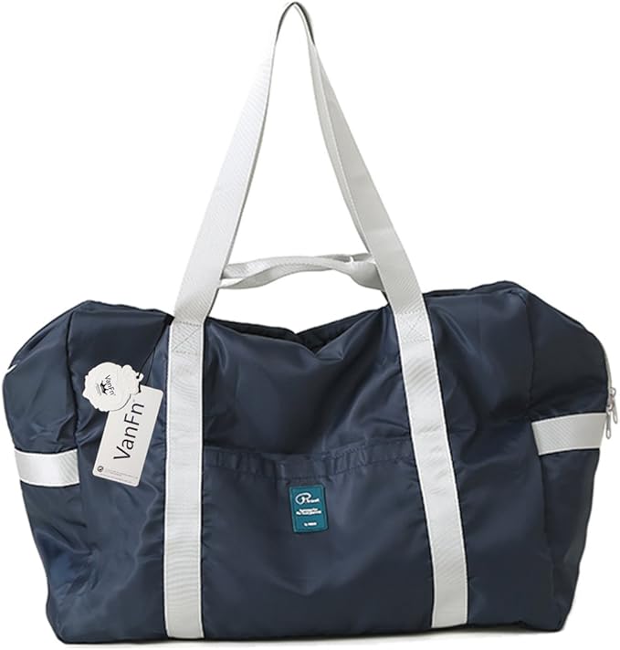 VanFn Foldable Travel Duffel Bag, Sports Duffels Gym Bag, Rainproof Nylon Totes, Sports Shoulder Handbag, Lightweight Duffle Bags For Women & Men, Outdoor Weekend Bag, P.Travel Series