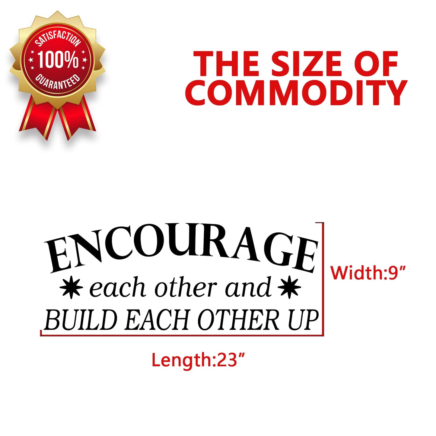 AnFigure Office Wall Decals, Inspirational Wall Decals, Teamwork Motivational Quotes Women Success Classroom School Sign Art Home Decor Vinyl Stickers Encourage Each Other & Build Each Other Up 23"x9"