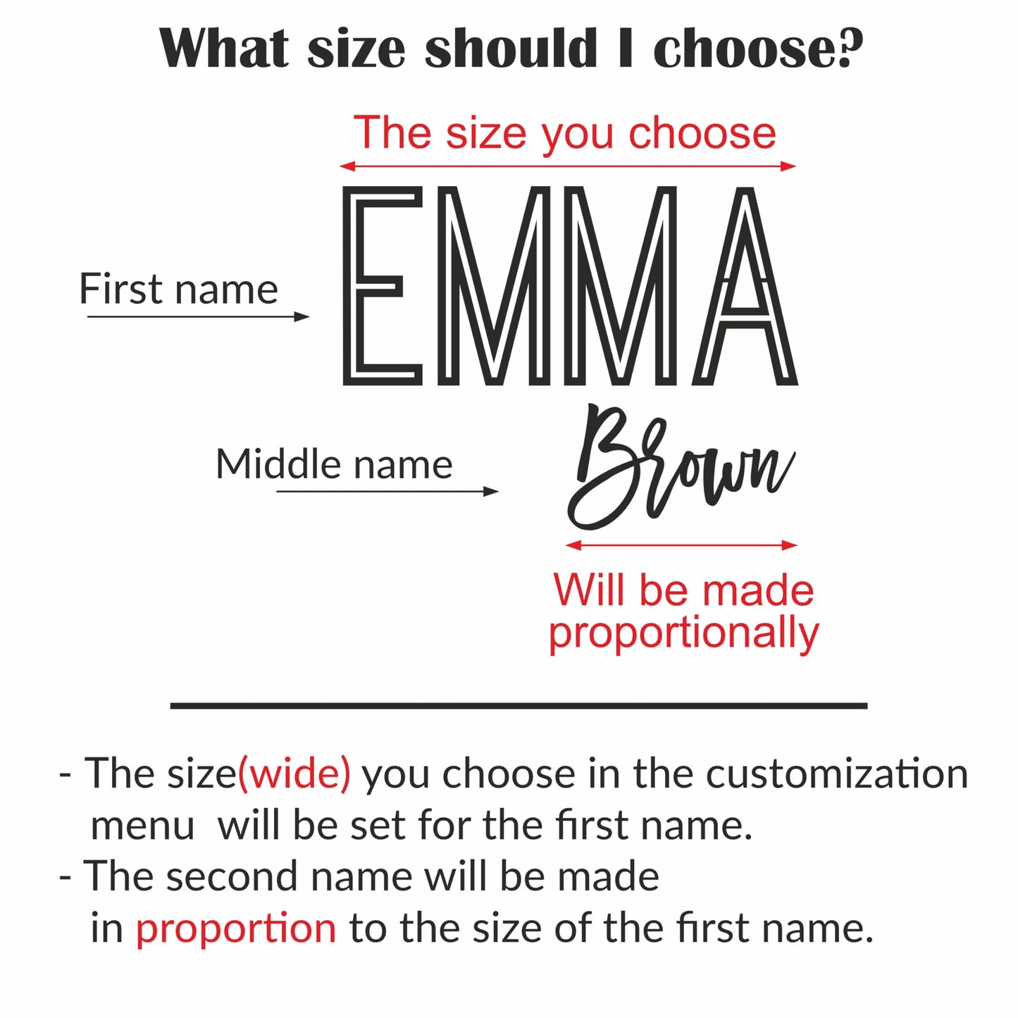 First and Middle Name Signs for Nursery Wooden Name Signs for Kids Room Personalized Name Sign