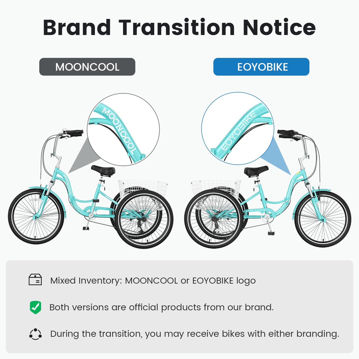 ABORON Adults Tricycle, 3 Wheels Bike for Adult, Tricycle for Adults, Double-Wall Wheel Rims, for Women Men Exercise Outdoor Sports