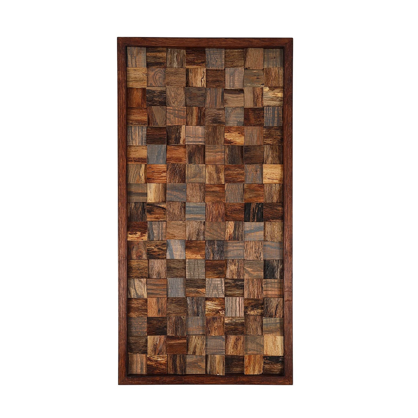 CONSDAN Wood Wall Decor | USA Grown Hardwood, Rustic Wooden Wall Art, Home Decorations for Living Room and Bedroom Aesthetic, Framed and Ready to Hang, Rustic, 36" x 18"