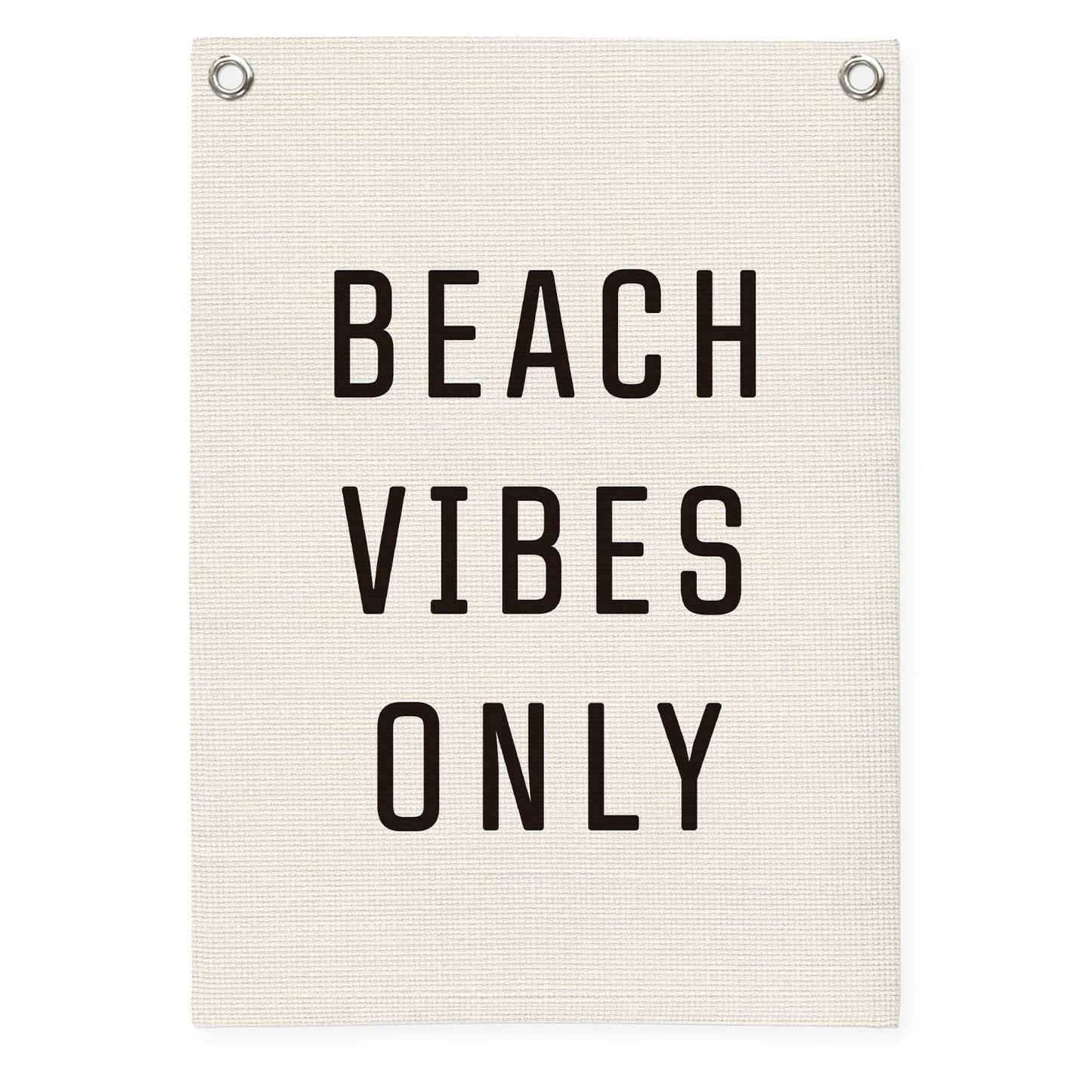 MOFUYU Beach Wall Decor Linen Canvas Banner，Beach Signs Wall Decor Hanging Flag Banner for Homes Playrooms Nursery，Summer Displays, Ocean Themed Bedroom Decor 18x25 Inch