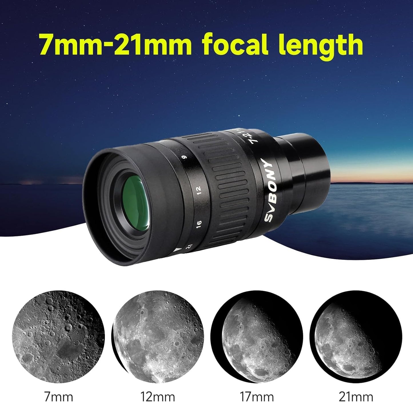 SVBONY MK90 60-180x90mm Angled High Magnification Spotting Scope, Compact and Lightweight Maksutov Spotting Scope with Eyepiece, Diagonal and Tripod for Long-Range Target, Astronomy Viewing
