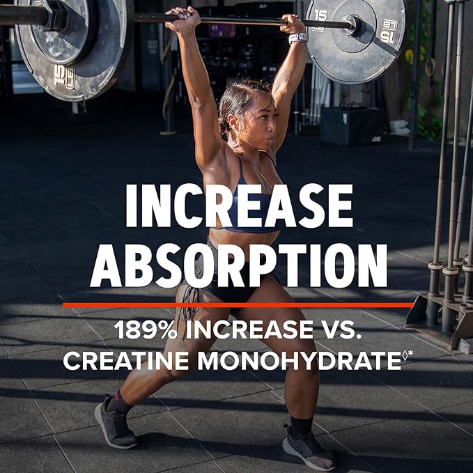 GNC AMP Creatine HCl 189 Pills, Clinically Proven Strength & Muscle Builder, Athletic Performance, Energy Production, Recovery Supplement, Fast Absorbing, Gluten Free Formula, 120 Servings