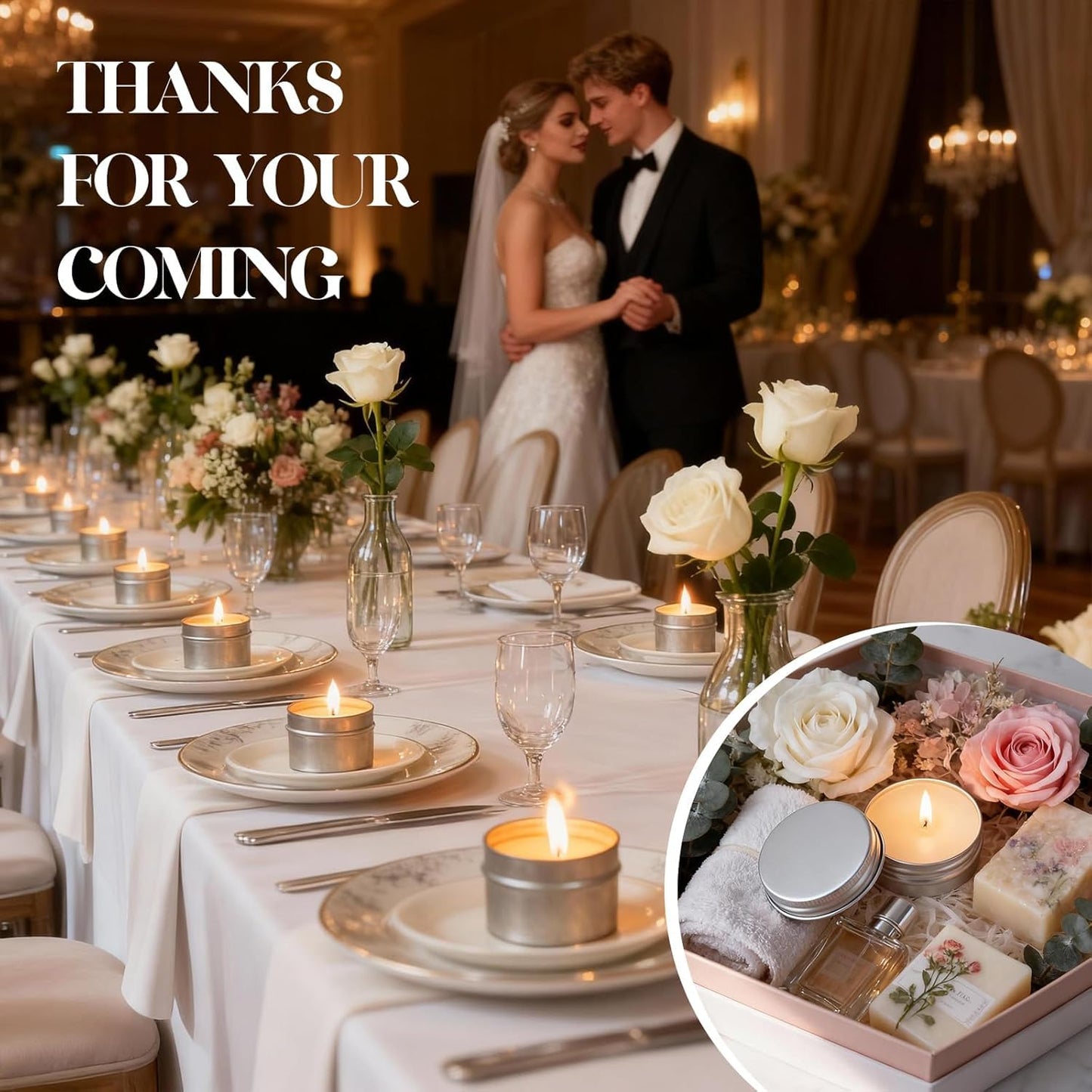 Veiuwa 50 Pcs 2 Oz Mini Eucalyptus Scented Soy Candle Set,Wedding Favors for Guests Bulk 50,The Quantity of Multiple Sets Meets Your Needs for Wedding and Party Gifts and Party Favors.