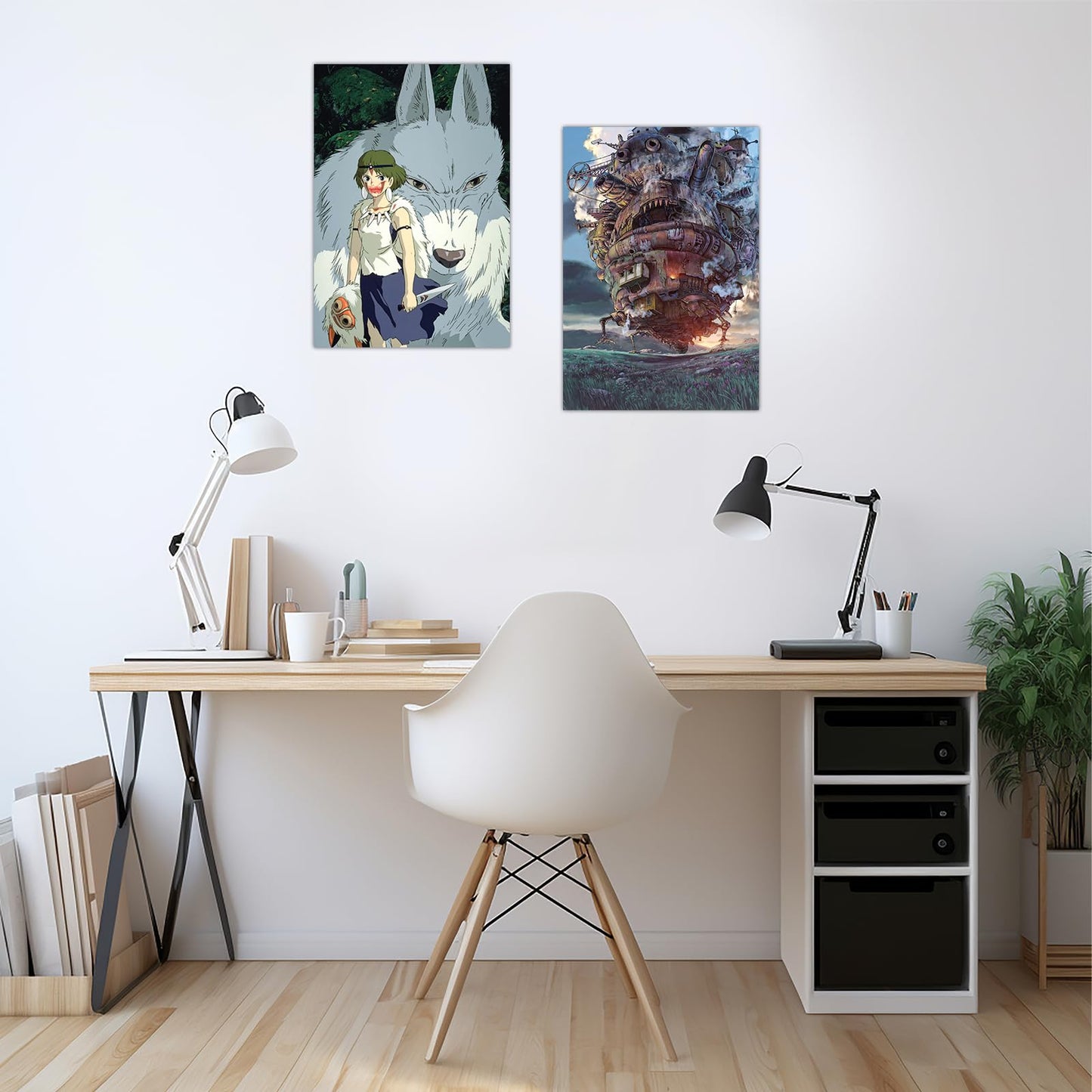 Pounchi Japanese Anime Posters (8 Pcs with Glue Dots) 11.2" x 16.5" Cartoon HD Printing Poster Unframed Version for Room Bedroom Club Wall Art Decor for Teens