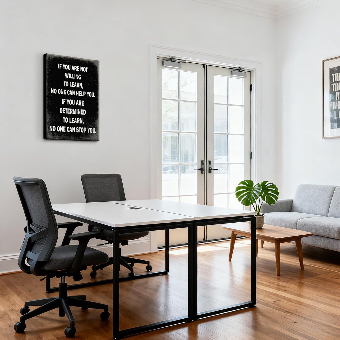 Inspirational Office Wall Art Classroom Motivational Wall Decor Positive Quotes Posters Prints Encouragement Affirmation Paintings Sayings for Entrepreneur Pictures Ready To Hang 12x16in